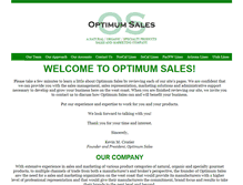 Tablet Screenshot of optimumsales.net